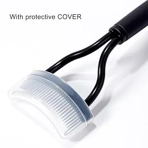 2 Pcs Eyelash Comb 17IF Makeup Mascara Separator Metal Teeth eyelashes Definer with Comb Cover for Women Mascara applicator Brushes Tool - product information 8