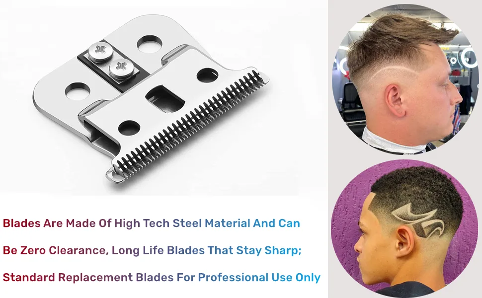 2 Pack Replacement Blade Compatible with T Outliners Trimmer,Compatible with Andis GTX/GTO ,Suitable for Hair Clippers Model #04710/04521, Silver Silver 2 Pack - product information 19