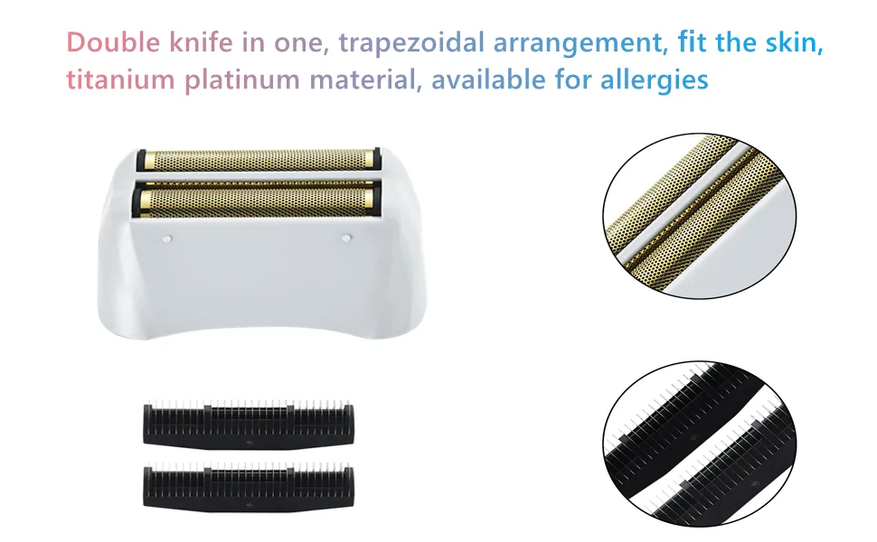 2 Pack Pro Shaver Replacement Foil and Cutters compatible with andis 17150(TS-1)/17155/17200 shaver ProFoil Lithium replacement" Golden Golden 2 Pack - product information 18