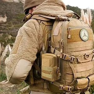 2 Pack Molle Pouches - Tactical Compact Water-Resistant EDC Pouch Black - product information 4