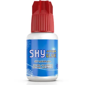 2 Bottles Sky Glue for Eyelash Extensions S+ | Super Strong Black Lash Extension Adhesive for Professional Long Lasting Semi Permanent Individual Lash Extensions | Fast Drying / 7+ Week Retention 5ml - Beau Lashes Sky Glue S+ Eyelash Extension Adhesive For Professional Lash Artists - Bottle