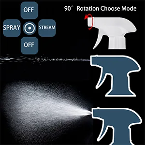 16.9 oz Plastic Spray Bottle Trigger Empty Spray Bottles Clear Refillable Container for Water, Essential Oils, Hair, Cleaning Products, Adjustable Head Sprayer and Stream (2 Pack) Clear 2 Count (Pack of 1) - SPRAY BOTTLE