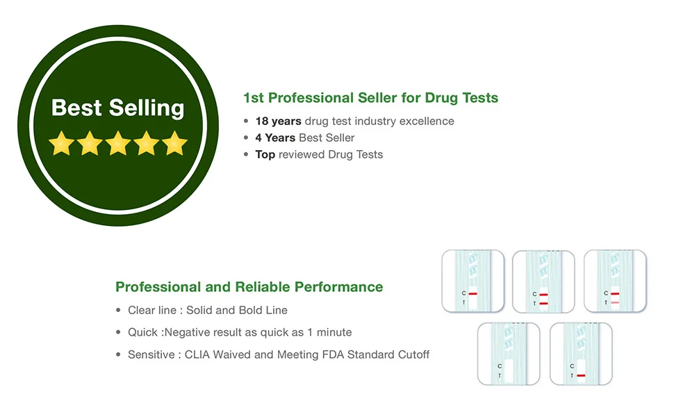 15 Pack EasyHome Cocaine(COC) Single Panel Drug Tests Kit - Value Pack COC Screen Urine Drug Test Kit- #EDCO-114 15 Count (Pack of 1) - product information 11