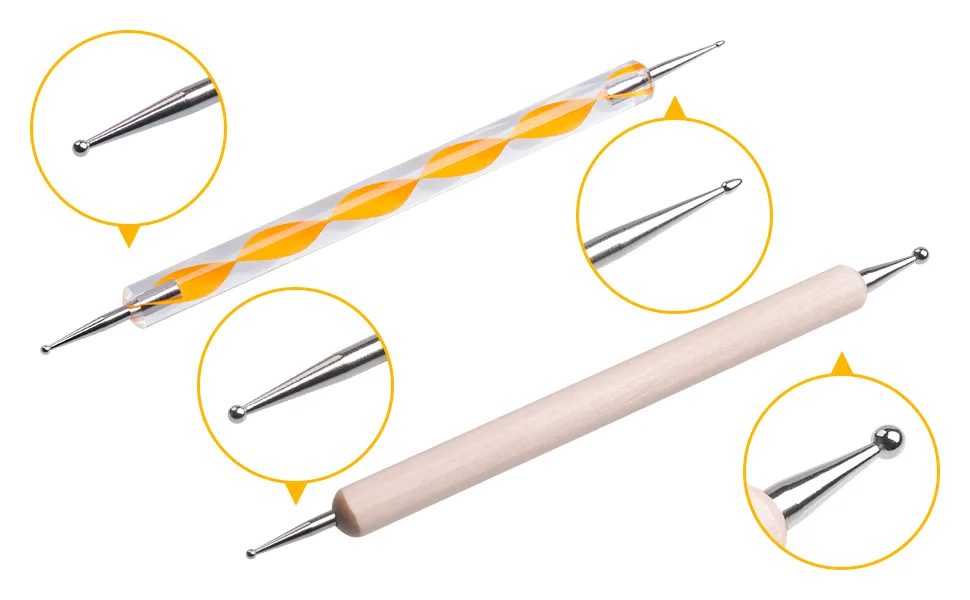 10PCS Dotting Tools Set for Nail Art, Embossing Stylus for Painting - product information 2