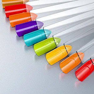 100pcs Fan-shaped Nail Swatch Sticks, False Fake Nail Art Tips Sticks Polish Gel Salon Display Practice Tools with Metal Split Ring Holder (Clear) - Nail Art Polish Practice Display