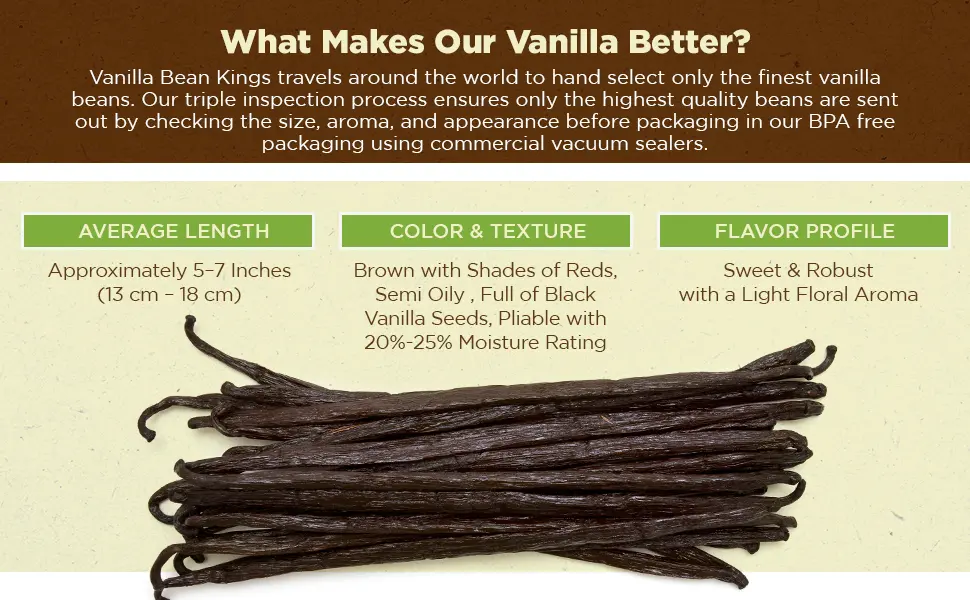 10 Vanilla Beans - Whole Extract Grade B Pods for Baking, Homemade Extract, Brewing, Coffee, Cooking - (Tahitian) 10 Count (Pack of 1) - vanilla beans grade a madagascar whole pods extract paste tahitian making baking cooking