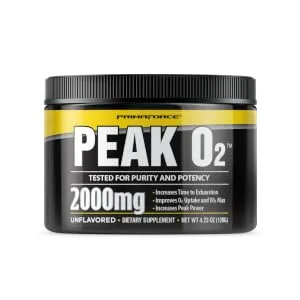 PrimaForce Peak O2 Workout Supplement, 120 grams - Proprietary Blend, Non-GMO, Vegan and Gluten Free - 60 servings - product information 1