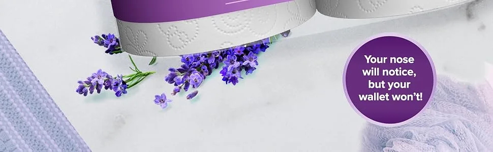 Angel Soft Toilet Paper with Fresh Lavender Scent, 8 Mega Rolls  32 Regular Rolls, 2-Ply Bath Tissue, 320 Sheets (Pack of 8) - poster 3