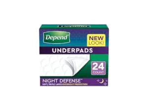 Depend Incontinence Protection with Tabs, Maximum Absorbency, L, 48 Count (3 Packs of 16 Count) (Packaging May Vary) - depend underpads