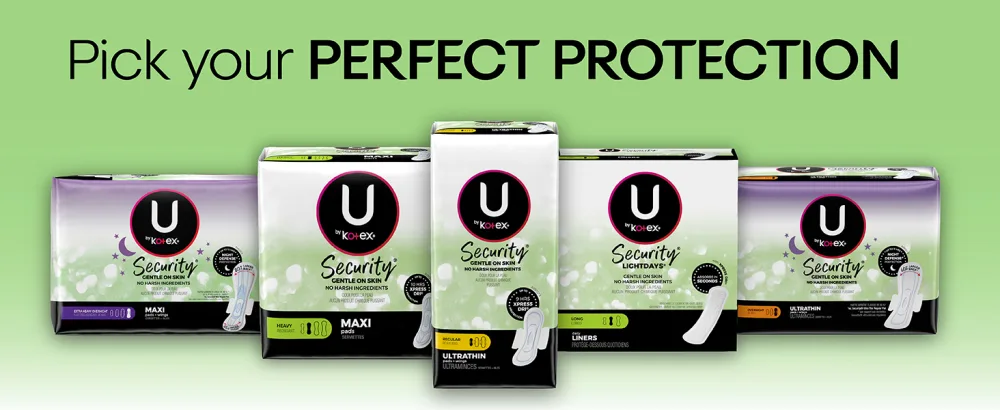 U by Kotex Security Maxi Feminine Pads, Overnight Absorbency, Unscented, 112 Count (4 Packs of 28) (Packaging May Vary) Non-Winged (112 Count) - UbK Security Lightdays Ex