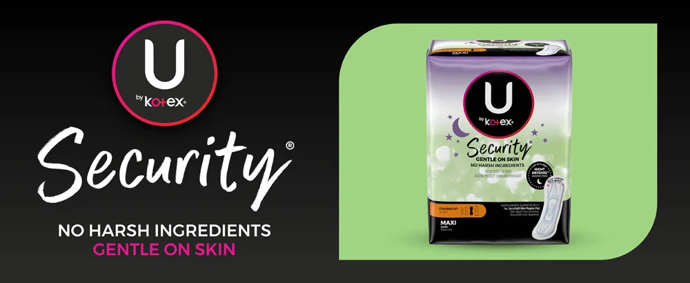 U by Kotex Security Maxi Feminine Pads, Overnight Absorbency, Unscented, 112 Count (4 Packs of 28) (Packaging May Vary) Non-Winged (112 Count) - UbK Security Maxi Overnight