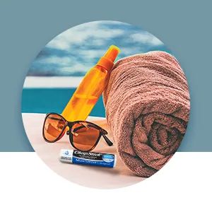 ChapStick Moisturizer Original Lip Balm Tubes, SPF 15 and Skin Protectant - 0.15 Oz, Pack of 1 - 3 Count - sun heat summer