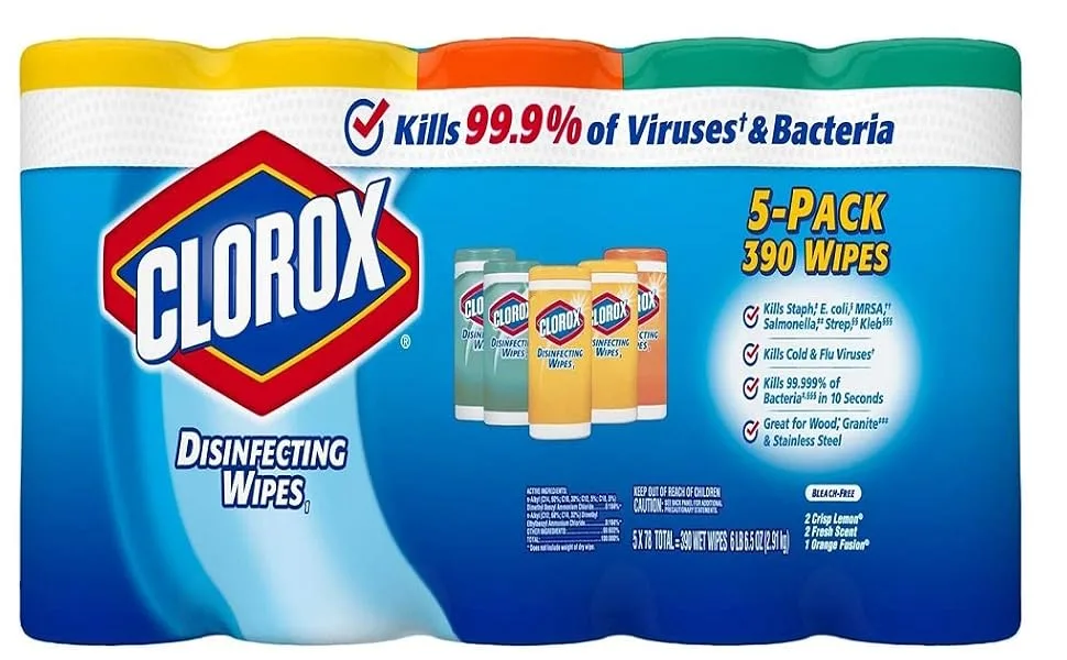 Clorox Disinfecting Wipes Variety Pack, 78 Count (Pack of 5) - product information 1