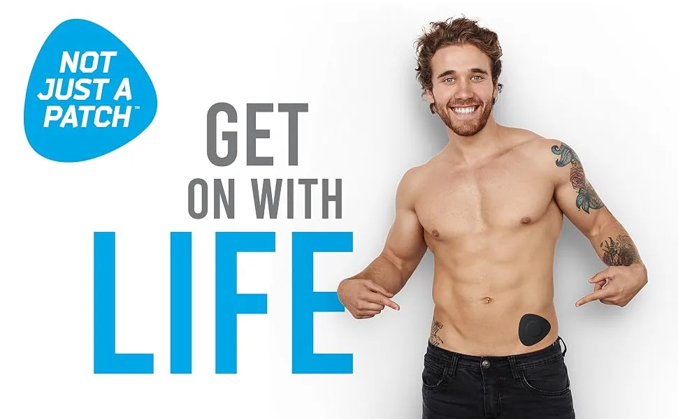 Not Just A Patch X-Patch CGM Sensor Patches (20 Pack) - Water Resistant & Durable for Active Lifestyle for 10-14 Days - Dexcom G6 Adhesive Patches, Omnipod & Freestyle Libre 2 Sensor Covers in Black - not just a patch