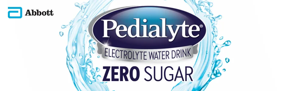 Pedialyte Electrolyte Water with Zero Sugar, Hydration with 3 Key Electrolytes & Zinc for Immune Support, Fruit Punch, 1 Liter, 33.8 Fl Oz (Pack of 4) - product information 1