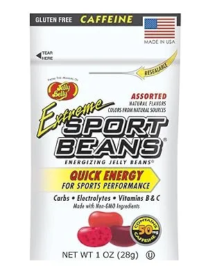 Jelly Belly Extreme Sport Beans, Caffeinated Jelly Beans, Assorted Flavors, 24 Pack, 1-oz Each - extreme assorted