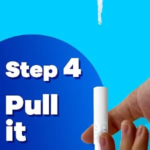 Tampax Tampons, Super Absorbency, Cardboard Applicator, Leakgaurd Skirt, Unscented, 20 Count X 4 Packs (80 Count Total) 20 Count (Pack of 4) Super - Pull it