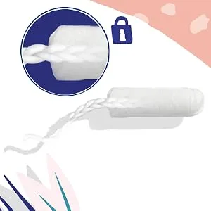 Tampax Pure Tampons Regular Absorbency, Unscented, 16 Count (Pack of 3, 48 Total Count) - LeakGuard Braid Protection