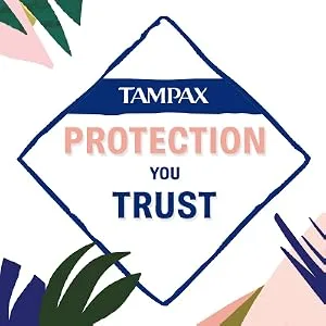 Tampax Pure Tampons Regular Absorbency, Unscented, 16 Count (Pack of 3, 48 Total Count) - Tampax Protection