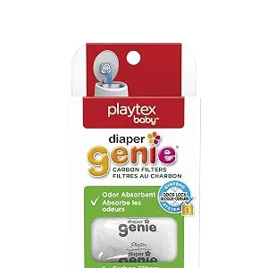 Diaper Genie Carbon Filter (4-Pack) | Diaper Pail Odor Eliminator & Deodorizer | Compatible with the Diaper Genie Complete and Expressions Pail - carbon filter