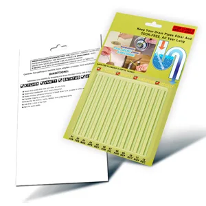 Drain Sticks Drain Stix Drain Cleaner & Deodorizer Sticks Drainstix for Clogs Kitchen Bathroom Sinks Unclog Eliminate Odor Septic Tank(48pack) - product information 5