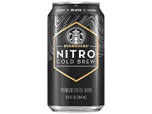 Starbucks Nitro Cold Brew, Black Unsweetened, 9.6 fl oz Can (8 Pack) (Packaging May Vary) - starbucks nitro cold brew coffee