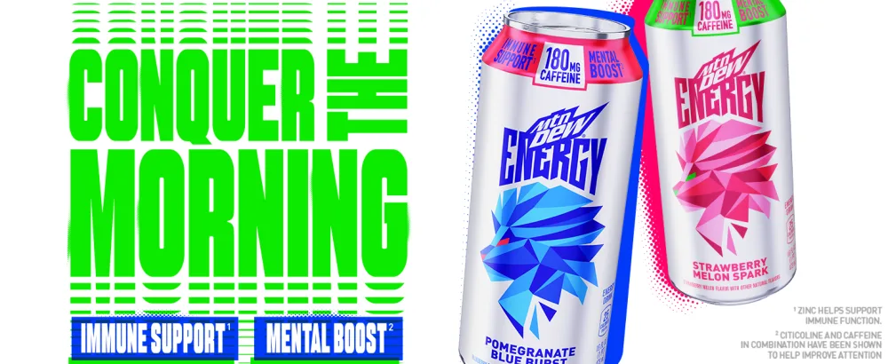 MTN DEW ENERGY, Orange Breeze, 16oz Cans (12 Pack), 0g added sugar, 5% juice, Zinc to help support immune function, Citicoline and caffeine for mental boost*, Antioxidants Vitamins A&C - dew energy