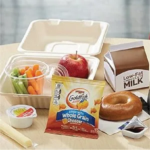 Pepperidge Farm Goldfish Whole Grain 100 Calorie Snack Crackers, Cheddar, .75 Ounce, Pack of 100 - whole grain single serve cheddar