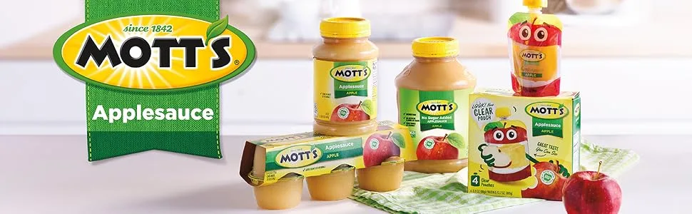 Mott's Applesauce, 4 oz cups, 18 count Apple 4 Ounce (Pack of 18) - Mott