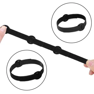 HAVE ME TD Reusable Cable Ties - 4+6+8+10inch - Black - 150PCS - Cable Straps Wire Ties