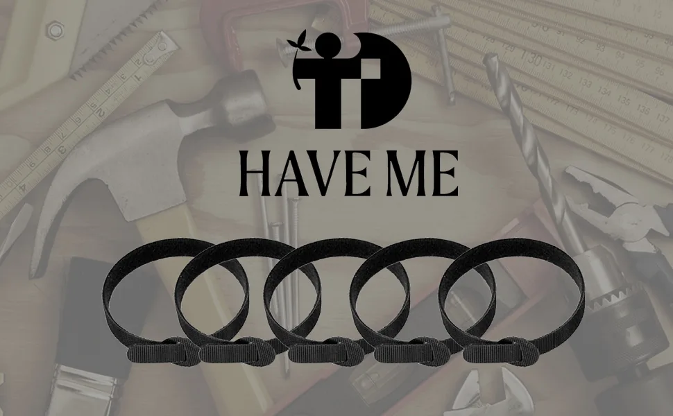 HAVE ME TD Reusable Cable Ties - 4+6+8+10inch - Black - 150PCS - Reusable Cable Ties Cable Organizer, Cord Wrap