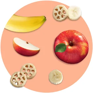 Gerber Snacks for Baby Teether Wheels, Apple Harvest, 1.48 Ounce (Pack of 6) - Teether Wheels