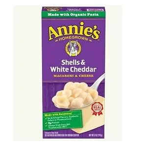 Annie's Organic Macaroni and Cheese Variety Pack, Shells & White Cheddar and Shells & Real Aged Cheddar, 6 oz (Pack of 12) - product information 2