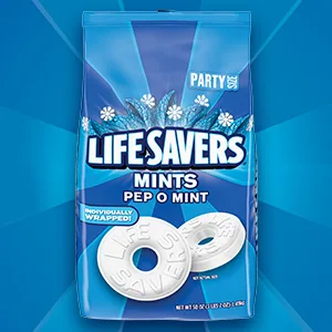 LIFE SAVERS Orange Mints Hard Candy Bag, 6.25 ounce (Pack of 12) Orange Mint 6.25 Ounce (Pack of 12) - Pep o MINT