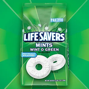 LIFE SAVERS Orange Mints Hard Candy Bag, 6.25 ounce (Pack of 12) Orange Mint 6.25 Ounce (Pack of 12) - Wint o green