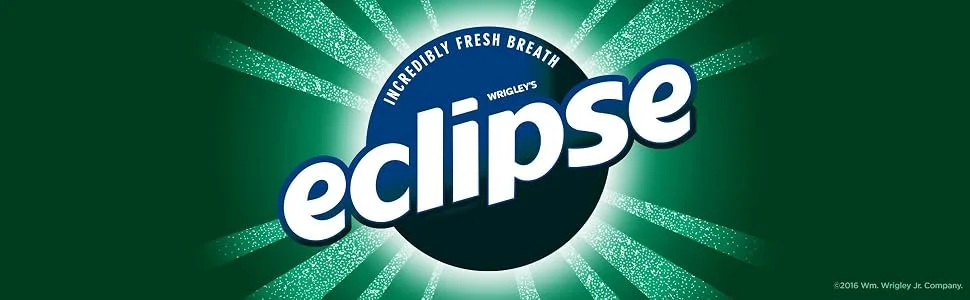 ECLIPSE Spearmint Sugar Free Gum, 18 Pieces (8 Pack) - Eclipse, gum, chewing gum, sugar free, Wrigley, sugarfree gum, white gum, mint flavored