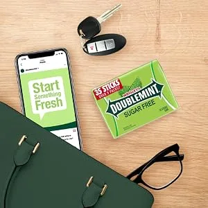 DOUBLEMINT Gum 35 stick SugarFree MegaPack 4.7 oz -Pack of 6 - chewing gum