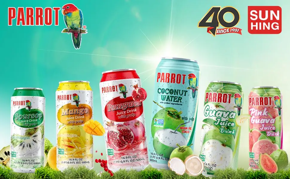 Parrot Coconut Milk Drink Original with Pulp 290ml(Pack Of 12) - Parrot coconut water