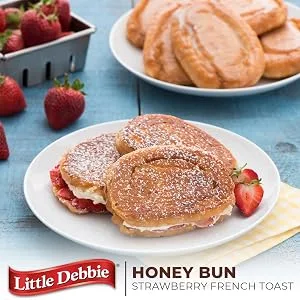 Little Debbie Honey Buns, Individually Wrapped Breakfast Pastries, 6 Count (Pack of 16) - Honey Bun Recipe