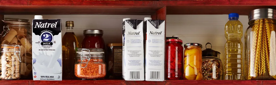 Natrel Whole Milk, 32 Fl Oz (Pack of 6) - Shelf Stable