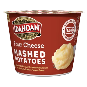 Idahoan Four Cheese Mashed Potatoes, Made with Gluten-Free 100-Percent Real Idaho Potatoes, 1.5 oz Cup (Pack of 10) - image