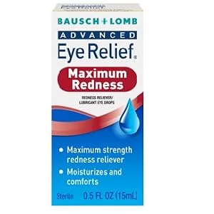 Bausch & Lomb Advanced Eye Relief Maximum Redness Reliver, 0.5-Ounce Bottles (Pack of 6) - product information 1
