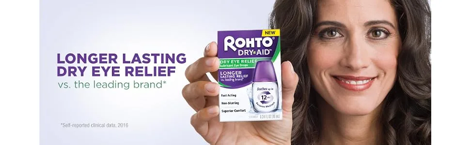 Rohto Ice All-in-One Multi-Symptom Relief Cooling Eye Drops, 0.4 fl oz Bottle (Pack of 3) - product information 1