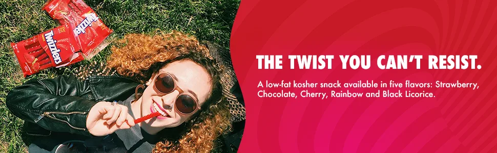 TWIZZLERS PULL 'N' PEEL Cherry Flavored Chewy Candy, Low Fat, 4.2 oz King Size Bag King Size, 4.2oz (Pack of 15) - product information 15