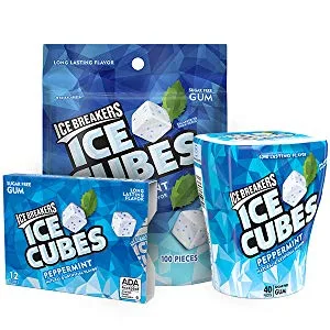 ICE BREAKERS DUO Grape Flavored Sugar Free Breath Mints, 1.3 oz Tins (8 Count) Duo Grape 1.3 Ounce (Pack of 8) - variety