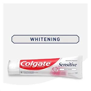 Colgate Whitening Toothpaste for Sensitive Teeth, Enamel Repair and Cavity Protection, Fresh Mint Gel, 6 Oz (Pack of 3) - product information 1