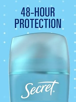 Secret Antiperspirant and Deodorant for Women, Invisible Solid, Lavender, 2.6 Oz, Pack of 3 Secret Lavender Deo, 3 Pack - 48 hour protection