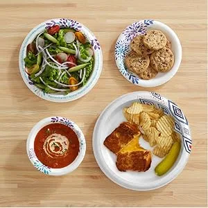 Dixie Paper Plates, 10 1/16 inch, Dinner Size Printed Disposable Plate, 44 Count (Pack of 5) , Packaging and Design May Vary - product information 5