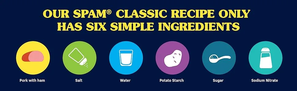 Spam Lite, 12 Ounce Can (Pack of 12) - Our SPAM classic recipe only has six simple ingredients