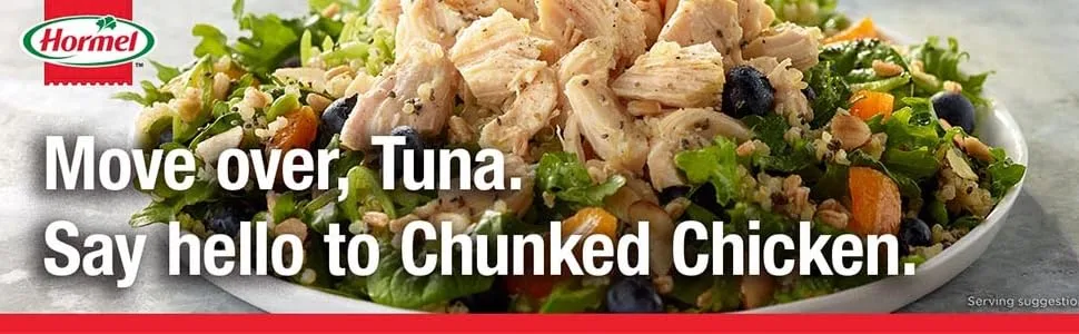 Hormel Premium Canned Chunk Chicken Breast in Water, 5 Ounce (Pack of 12) - Chunked Meat